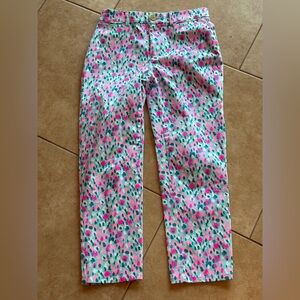 Lily Pulitzer Pants size 2 in pink, blue and white very good condition